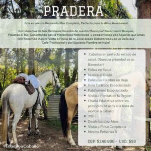 El retiro a caballo pradera